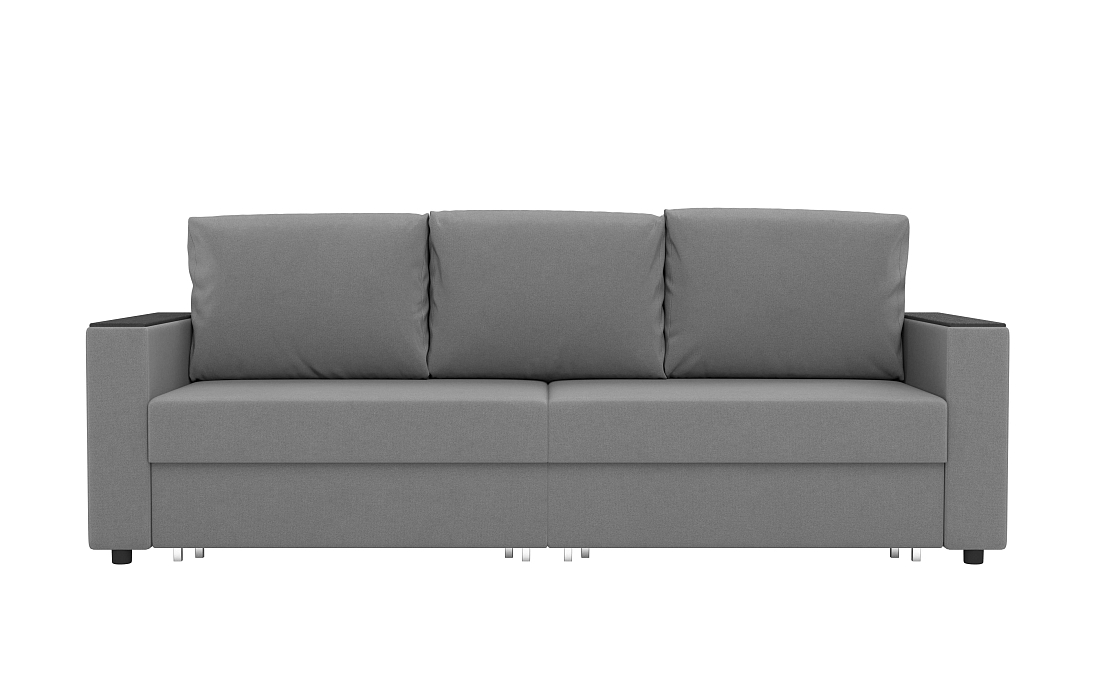 Гермес / Диван - кровать 3-х мест велюр parma 25 серый